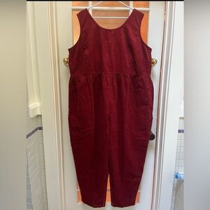 Lucy & Yak Deep Red Jumpsuit